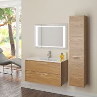 Тумба с раковиной SanVit Мэри-2 120 kmery1202 в цвете Ral подвесная Красный глянец — фото 4, Тумбы с раковиной