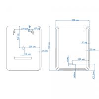 Товар: Зеркало Art&Max Genova AM-Gen-600-800-DS-F с сенсорным выключателем Черное - фото 8 Зеркало Art&Max Genova AM-Gen-600-800-DS-F с сенсорным выключателем Черное — фото 8, Мебель для ванной