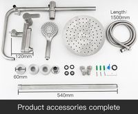 Душевая система Gappo G99-30 G2499-30 Сатин — фото 7, Душевые стойки