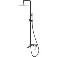 Душевая система Boheme Q 148-BCR Черная Хром — фото 1, Душевое оборудование. Душевая программа