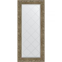 Зеркало Evoform Exclusive-G 125х55 BY 4059 с гравировкой в багетной раме - Виньетка античная латунь 85 мм — фото 1, Мебель для ванной