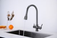 Смеситель для кухни Paulmark Lange La214212-GM Вороненая сталь — фото 4, Смесители для кухни