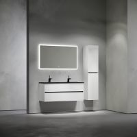 Тумба под раковину Sancos Urban 120 UR120-2W подвесная Белый глянец — фото 18, Мебель для ванной