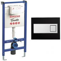 Инсталляция Pestan Fluenta SET40006356DB для унитаза со смывным бачком и Черной клавишей смыва — фото 1, Инсталляции