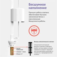 Товар: Сливная арматура Berges Eko 21.1 030521 с нижней подводкой - фото 5 Сливная арматура Berges Eko 21.1 030521 с нижней подводкой — фото 5, Прочие комплектующие для слива и канализации