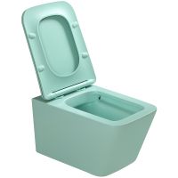 Унитаз SantiLine SL-5007LG подвесной Светло-зелёный матовый с сиденьем Микролифт — фото 3, Подвесные унитазы