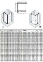 Душевой уголок New Trendy Avexa Black 100x100 L EXK-1590 профиль Черный стекло прозрачное — фото 14, Душевые уголки