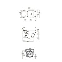 Унитаз Simas Baden Baden BB18bi подвесной без сиденья — фото 4, Подвесные унитазы