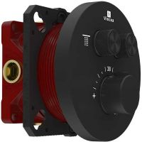 Смеситель для душа Vincea VSCV-322T-MMB с термостатом Черный матовый — фото 2, Смеситель для душа