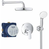 Душевая система Grohe Eurosmart Cosmopolitan 25219001 Хром — фото 1, Встраиваемые душевые комплекты