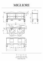 Товар: Столешница под раковину Migliore Virginia 189 30283 Bianco Cristallino - фото 3 Столешница под раковину Migliore Virginia 189 30283 Bianco Cristallino — фото 3, Раковины
