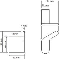 Товар: Крючок Bemeta Organic R 157106191 Хром - фото 3 Крючок Bemeta Organic R 157106191 Хром — фото 3, Крючки для полотенец