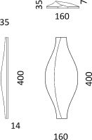 Гипсовая 3д панель Artpole Elementary Dove E-0040 160x400 мм — фото 5, Гипсовые 3Д панели