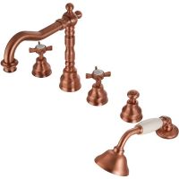 Смеситель на борт ванны Migliore Princeton 19385 Медь — фото 2, Смесители на борт ванны