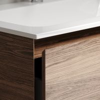 Тумба под раковину Sancos Marmi 1.0 100 L MR1.0100LECH подвесная Дуб чарльстон — фото 9, Мебель для ванной