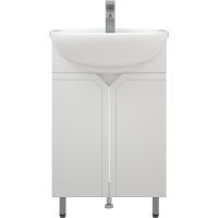 Тумба под раковину Corozo Сириус 55 SD-00001437 Белая — фото 1, Тумбы под раковину