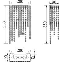 Настенный светильник Maytoni Modern Empress Прозрачный Хром арт-DIA002WL-02CH — фото 5, Бра