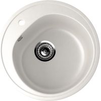 Кухонная мойка Ulgran Classic U-101-341 Ультра-белая — фото 1, Кухонные мойки