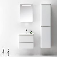 Тумба под раковину BelBagno Energia-N 60 подвесная Белая — фото 1, Тумбы под раковину