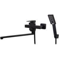 Смеситель для ванны Viko V-7745 универсальный Черный матовый — фото 1, Смеситель для ванны