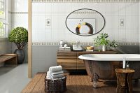 Керамический бордюр Нефрит Керамика Мидаль коричневый 05-01-1-92-03-15-249-0 9х20 см — фото 2, Керамическая плитка