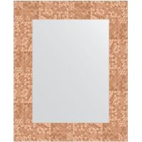 Зеркало Evoform Definite 53х43 BY 3018 в багетной раме - Соты медь 70 мм — фото 1, Мебель для ванной