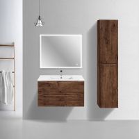 Тумба под раковину Vincea Mia Slim 90 VMC-2MC900S1RW подвесная R.Wood — фото 2, Тумбы под раковину