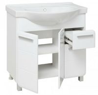 Тумба под раковину Runo Эрика 80 Белая арт-УТ000003319 — фото 4, Тумбы под раковину