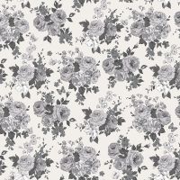 Обои Milassa Joli Joli3 011 Флизелин (1*10,05) Серый/Черный, Цветы — фото 1, Обои для стен