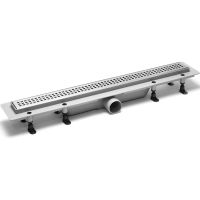 Душевой лоток PlastBrno Design 1 75 SZA1750 с решеткой Хром — фото 1, Душевые лотки