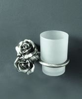 Стакан для зубных щеток Art&Max Rose AM-B-0914-T Серебро — фото 2, Мыльницы