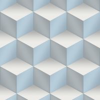 Обои Alessandro Allori Grace 54327-6 Винил на флизелине (1,06*10,05) Голубой/Серый, Геометрия — фото 1, Обои для стен