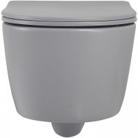 Товар: Унитаз Abber Bequem AC1104MG подвесной Серый матовый с сиденьем Микролифт - фото 3 Унитаз Abber Bequem AC1104MG подвесной Серый матовый с сиденьем Микролифт — фото 3, Подвесные унитазы