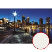 Фреска Ortograf Небоскребы 5265 Фактура флок FLK Флизелин (4*2,7) Синий/Черный, Город — фото 1, Фрески