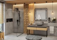 Смеситель для душа Hansgrohe ShowerSelect 15763670 с термостатом Черный матовый — фото 5, Смеситель для душа