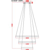 Люстра Artelamp Orione Прозрачная Полированная медь арт-A2182SP-160PB — фото 6, Люстры