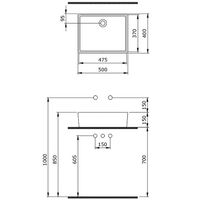 Раковина-чаша Berges Ego 50 181001 Белая глянцевая — фото 5, Раковины накладные