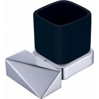 Стакан для зубных щеток Boheme New Venturo 10314-CR-B Черный Хром — фото 1, Мыльницы