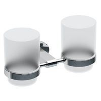 Стакан для зубных щеток Ravak Chrome CR 220.00 X07P189 двойной Хром — фото 1, Стаканы для зубных щеток