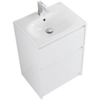 Тумба под раковину BelBagno Kraft 60 KRAFT-600-2C-PIA-BO Bianco Opaco — фото 11, Тумбы под раковину