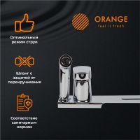 Товар: Гигиенический душ со смесителем Orange Sofi M43-831cr Хром - фото 7 Гигиенический душ со смесителем Orange Sofi M43-831cr Хром — фото 7, Душевое оборудование. Душевая программа