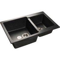 Кухонная мойка GranFest Practic GF-P780K Черная — фото 1, Кухонные мойки