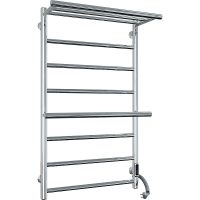 Электрический полотенцесушитель Laris Лавина П9 500x800 R 73207651 с полкой Хром — фото 1, Электрические полотенцесушители