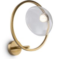 Товар: Настенный светильник Maytoni Modern Lunare MOD327WL-L5BS3K1 Прозрачный Латунь - фото 2 Настенный светильник Maytoni Modern Lunare MOD327WL-L5BS3K1 Прозрачный Латунь — фото 2, Светильники