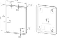 Зеркало DIWO Коломна 60 ЗЛП120 с подсветкой с сенсорным выключателем — фото 8, Мебель для ванной
