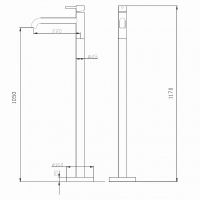 Товар: Смеситель для раковины Abber Wasser Kreis AF8140 Хром - фото 3 Смеситель для раковины Abber Wasser Kreis AF8140 Хром — фото 3, Смесители напольные