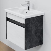 Тумба под раковину СанТа Мира 60 700353 подвесная Светлое дерево — фото 4, Мебель для ванной