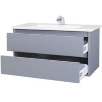 Тумба под раковину Bellezza Лоренцо 100 4639117270363 подвесная Серебро — фото 2, Тумбы под раковину