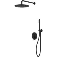 Душевая система Whitecross Y black YSET04BL Черная матовая — фото 1, Душевое оборудование. Душевая программа