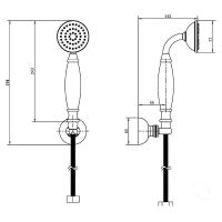 Товар: Душевой гарнитур Boheme Imperiale 408-B Золото - фото 2 Душевой гарнитур Boheme Imperiale 408-B Золото — фото 2, Душевое оборудование. Душевая программа